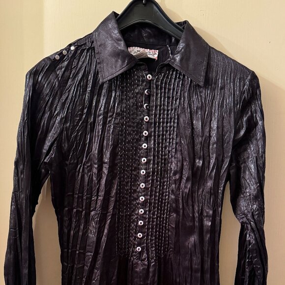 Vintage Parasuco Women's button-up blouse - Medium - Picture 2 of 16